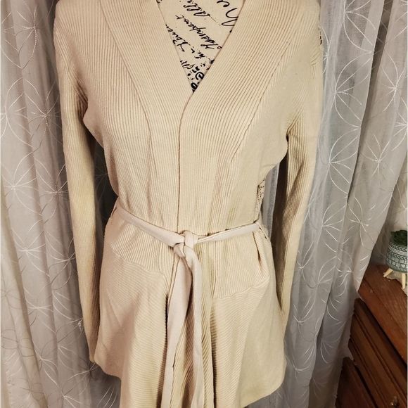 Solitaire Sweaters - Solitaire by Ravikhosla cardigan sz lg